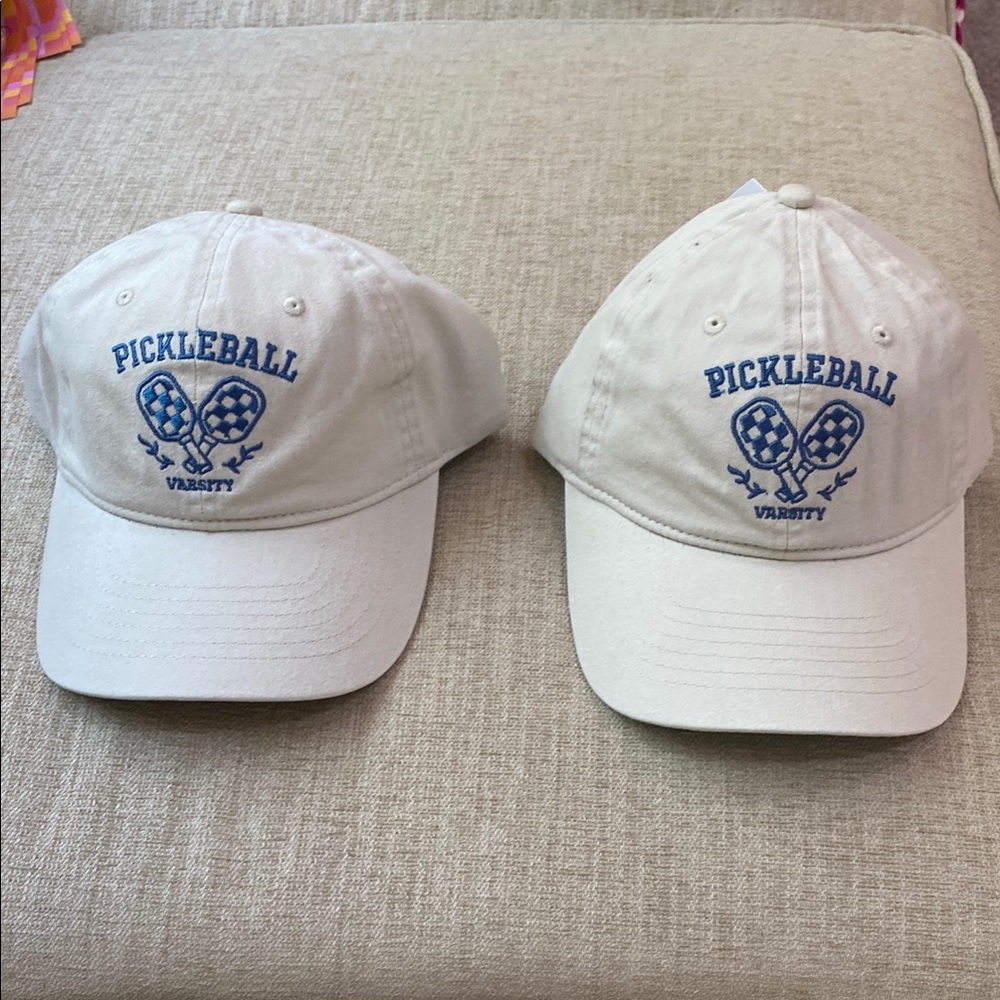 Time and Tru White and Blue Pickleball Party Hats